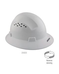 JCK20820 image(0) - Jackson Safety Hard Hat - Advantage Series - Full Brim - Vented - White