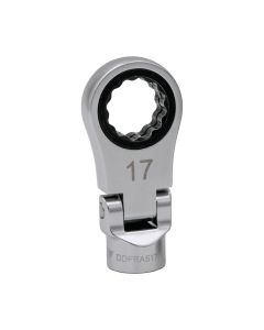 VIMDDFRA617 image(0) - VIM Tools 17 MM DUAL DRIVE FLEX RATCHETING ATTACHMENT - 3/8'' SQ. DR.