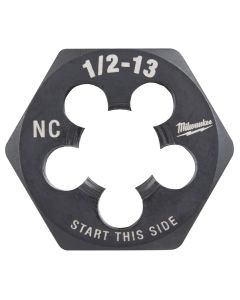 MLW49-57-5360 image(2) - Milwaukee Tool 1/2"-13 NC 1-Inch Hex Threading Die
