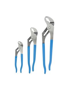CHAVJ-3 image(0) - Channellock VJ-3 3 Piece V-Jaw Tongue & Groove Pliers Set