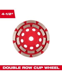 MLW49-93-7754 image(0) - Milwaukee Tool 4-1/2 inch DIAMOND MAX Double Row Diamond Cup Wheel