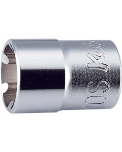 KKN3400LH-6S image(0) - Ko-ken USA 3400LH-6S 3/8 Square Drive Socket 6S Length 26 mm