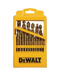 DWTDW1369 image(0) - DeWalt Titanium Nitride Coated Pilot Point Drill Bit Set (29-Piece)