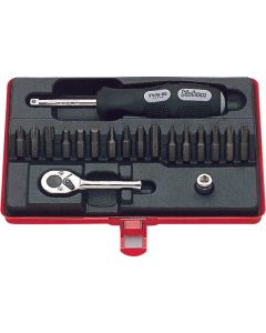 Ko-ken USA 2276 1/4 Sq. Dr. Bit set      19 pieces