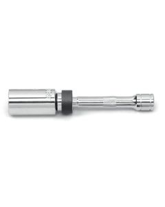 KDT3938D image(0) - GEARWRENCH 3/8 Inch Drive 6 Point 6 Inch Magnetic Swivel Spark Plug Socket 9/16 Inch