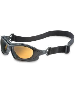 UVXS0601X image(0) - Uvex Seismic Black Safety Glasses with Brown Anti-Fog Lens - S0601X