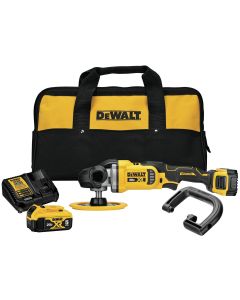 DWTDCM849P2 image(0) - DeWalt 20V MAX* XR 7-in. Cordless Variable-Speed Rotary Polisher Kit