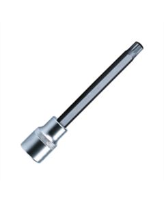 VIMXZN410 image(0) - VIM Tools XZN10 12 Point Triple Sq, 4L Bit And Holder, Black Bit with 3/8 Inch Square Drive Satin Chrome Knurled Holder