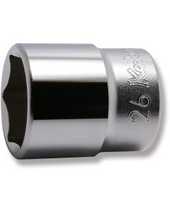 KKN4400M-26 image(0) - Ko-ken USA 4400M-26 1/2 Square Drive Socket 26 mm 6 Point Length 42 mm
