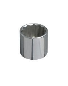 KLE65708 image(0) - Klein Tools 7/8-Inch Standard 12-Point Socket, 3/8-Inch Drive