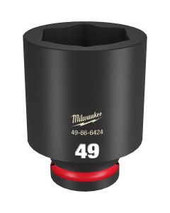 MLW49-66-6424 image(0) - Milwaukee Tool SHOCKWAVE Impact Duty 3/4"Drive 49MM Deep 6 Point Socket