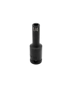 VIMIMP614D image(0) - VIM TOOLS 1/4 Inch X 3/8 Inch Drive SAE Cr-Mo Impact Socket - Deep