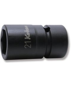 KKNNV14400-21 image(0) - Ko-ken USA NV14400-21 1/2 Square Drive Socket 21 mm 6 Point 54 mm Sleeve Drive