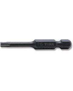 KKN121T-50-T15 image(0) - Ko-ken USA 121T.50-T15 1/4 Hex Drive TORX T15 Bit - Length 50 mm