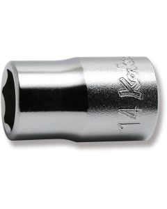 KKN4400M-14 image(0) - Ko-ken USA 4400M-14 1/2 Square Drive Socket 14 mm 6 Point Length 37 mm