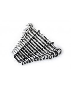 KDT86959 image(0) - GEARWRENCH 14 Piece 90-Tooth 12 Point SAE Combination Ratcheting Wrench Set