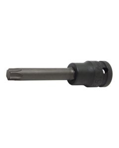 KKN14025-100-T50 image(0) - Ko-ken USA 14025.100-T50 1/2 Sq. Dr. Bit Socket TORX T50 Length 100mm