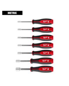 MLW48-22-2448 image(0) - Milwaukee Tool 7pc Metric HollowCore Nut Driver Set