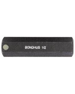 Bondhus Corp. Hex Bit 1/2", 2" Length