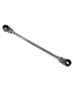 KTIXDDB24X25 image(0) - K Tool International Wrench 24mm x 25mm Ratcheting Reversible Double Box Universal Spline 90 Tooth