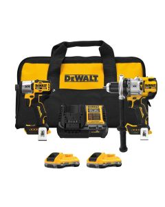 DWTDCK2101QQ2 image(0) - DEWALT 20V MAX*XR&reg;  2-Tool Hammer Drill/Impact Combo Kit with POWERPACK &trade; Batteries