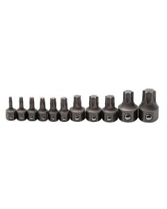 KDT81560 image(0) - GEARWRENCH 11 Piece Torx Insert Bit Set for 6 & 12 Point Wrenches