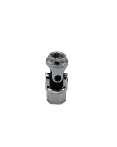 VIMDDSUJM407 image(0) - VIM Tools 7 mm 6 Point Dual Drive Stubby UJ Metric Socket - 1/4 Inch X 11 mm Drive