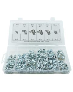 KTI00096A image(0) - K Tool International Metric Grease Fitting Assortment - 140 Pieces