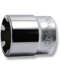 KKN3400LH-16S image(0) - Ko-ken USA 3400LH-16S 3/8 Square Drive Socket 16S Length 32 mm