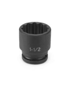 Grey Pneumatic 3/4" Drive x 1-1/2" Standard - 12 Point Socket