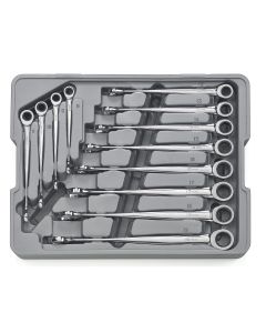 KDT85888 image(0) - GEARWRENCH 12 Piece 72-Tooth 12 Point XL X-Beam Ratcheting Combination Metric Wrench Set