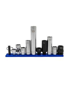 VIM13X10 image(0) - VIM Tools 10 Piece 13 mm Socket Master Set