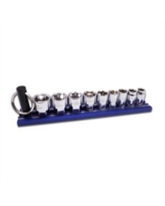 VIMDDM400 image(1) - VIM Tools VIM Tools 9-Piece DUAL DRIVE Metric Shallow Chrome Sockets Set