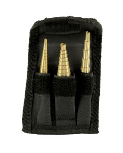 WLMW9003 image(0) - Wilmar Corp. / Performance Tool 3 Piece Step Drill Set