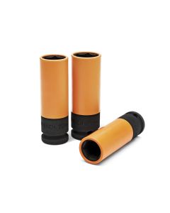 KDT84946 image(0) - GEARWRENCH 3 Piece 1/2 Inch Drive High-Strength Wheel Protector Impact Metric Socket Set