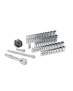 KDT80300P image(1) - GearWrench 51 Piece 1/4 Inch Drive 6 Point 120XP Standard & Deep SAE/Metric Mechanics Tool Set