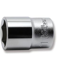 KKN2400M-11 image(0) - Ko-ken USA 2400M-11 1/4 Sq. Dr. Socket 11mm 6 point Length 22mm