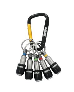 DWTDWAFHLDKC5 image(0) - DeWalt Keyring Bit Holder Set