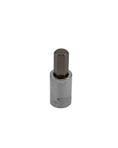 VIMHMS-14MM image(0) - VIM Tools 14 mm Hex Bit, Satin Chrome 1/2 Inch Square Drive Bit Holder