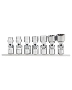 WLMW38980 image(0) - Wilmar Corp. / Performance Tool 7 Piece 3/8" Drive SAE Flex Socket Set