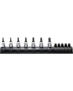 KKNRS2025Z-7-L28 image(0) - Ko-ken USA RS2025Z/7-L28 1/4 Sq. Dr. 7 Piece Z-Series&Acirc;&reg; TORX&Acirc;&reg; Bit Socket Set T10-T40  Length 28mm