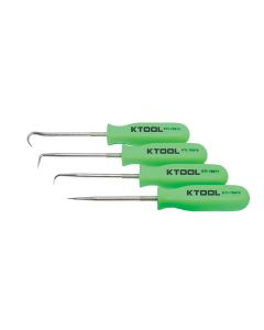 KTI70075 image(0) - K Tool International 4 Piece Pick Set - Green