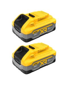 DWTDCBP520-2 image(0) - DeWalt 20V MAX* XR 5Ah Battery (2 pk)