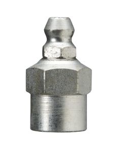 Alemite Hydraulic Loose Fitting, Straight, OAL 1"