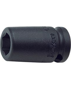 KKN12400A-9-16 image(0) - Ko-ken USA 12400A-9/16 1/4 Square Drive Socket 9/16 6 Point Length 23 mm
