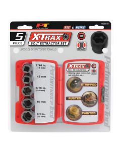 WLMW38919 image(0) - Wilmar Corp. / Performance Tool 5 Piece 3/8" Drive Bolt Extractor Set