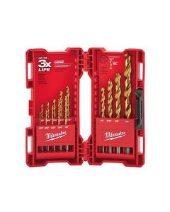 MLW48-89-0011 image(0) - Milwaukee Tool THUNDERBOLT Titanium Drill Bit Set &hyphen; 14PC