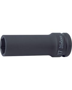 KKN14301M-12 image(0) - Ko-ken USA 14301M-12 1/2 Sq. Dr. Socket 12mm 6 point Length 80mm Thin walled
