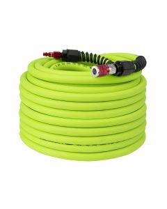 LEGHFZP38100YW2-D image(0) - Legacy Manufacturing Flexzilla Pro Air Hose Kit, 3-Piece, 3/8" x 100', with ColorConnex Coupler and Plug, Type D, Red