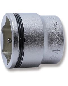 KKN3450M-24 image(0) - Ko-ken USA 3/8 Sq. Dr. Socket 24mm Nut Grip Length 31mm
